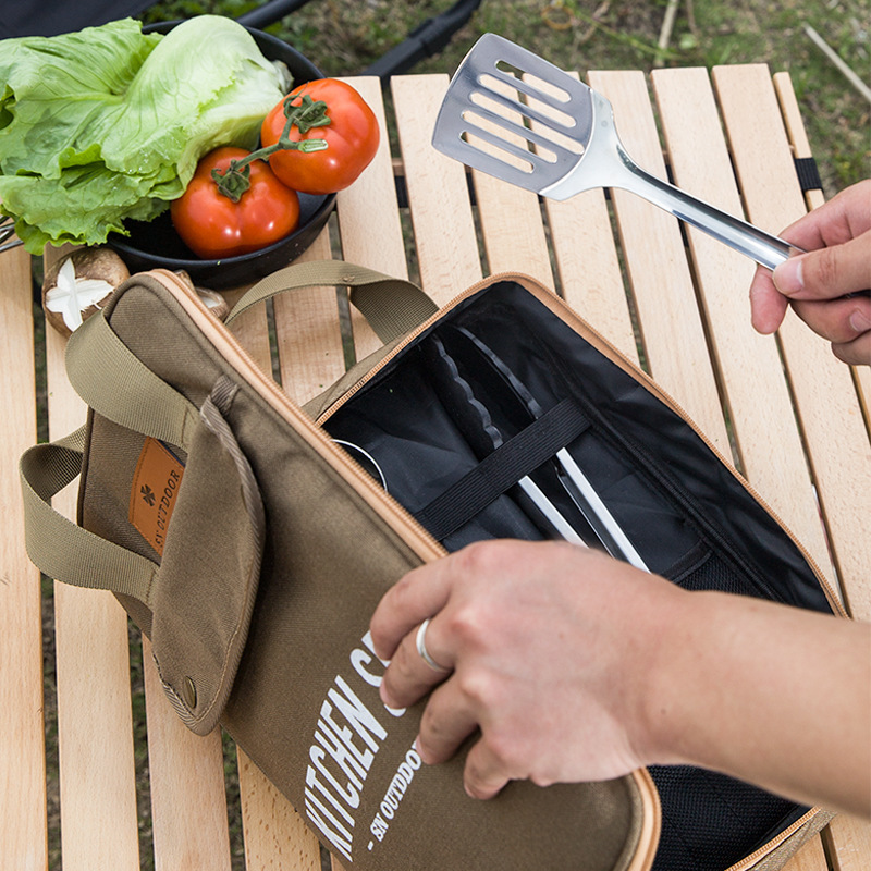 Quality Camping Cooking Set - Набор походной кухонной утвари из 8