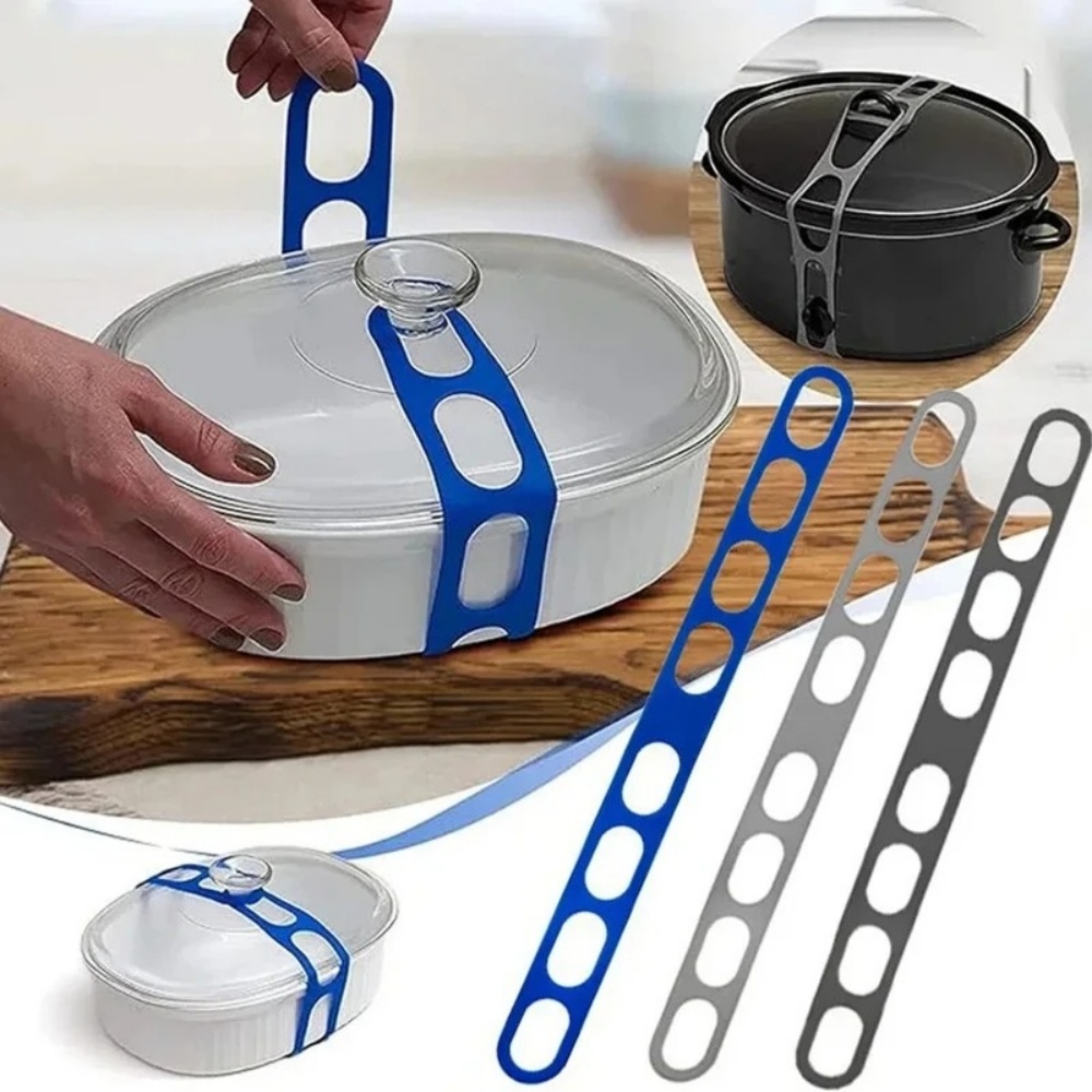 Camping Cooking Organizer - Многоразовый силиконовый эластичный держатель для крышек