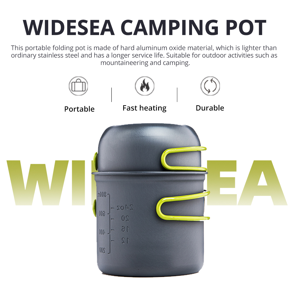 Quality Camping Cooking Set - Набор походной посуды Widesea Ultralight для