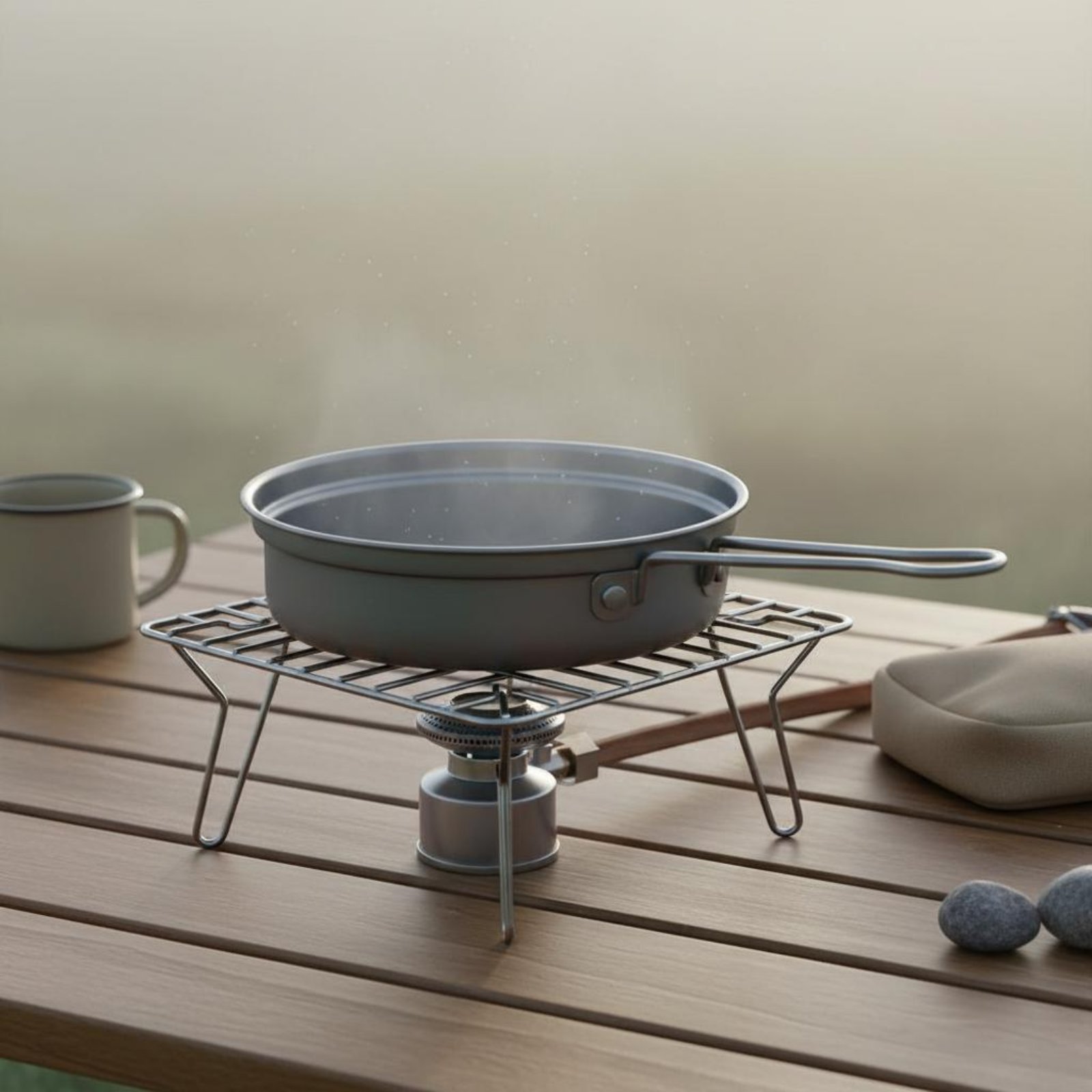 Camping Cooking Dining Set - Набор металлической посуды для кемпинга из