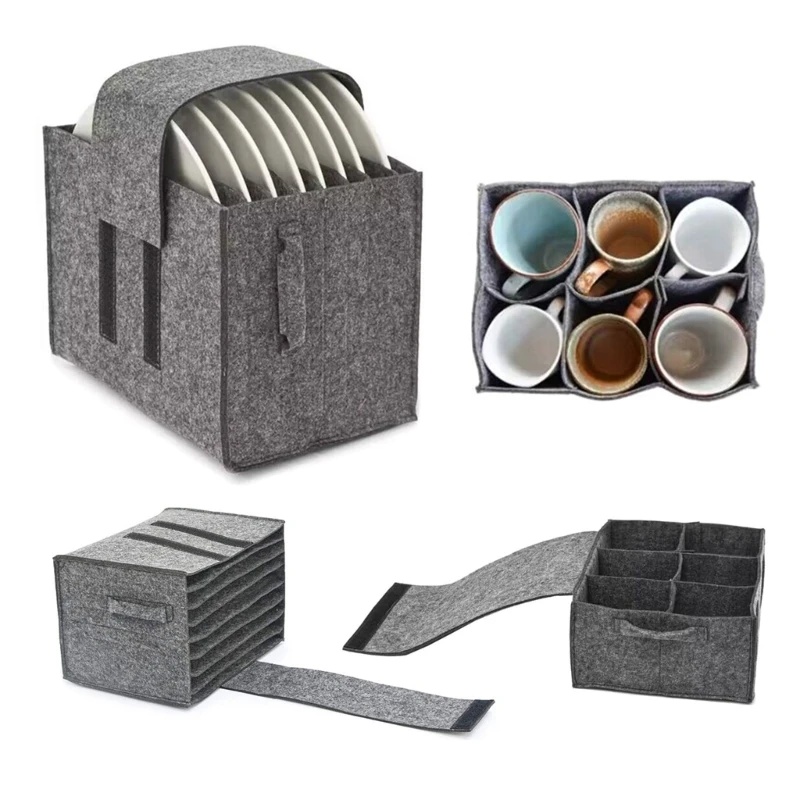 Camping Cooking Organizer - 1 шт. войлочный органайзер для тарелок,