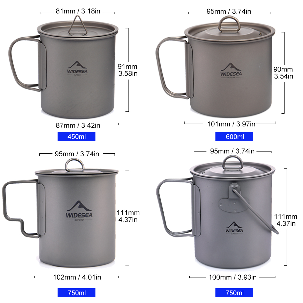 Широкоформатная кружка для кем – обзор и цена Quality Camping Cooking Set