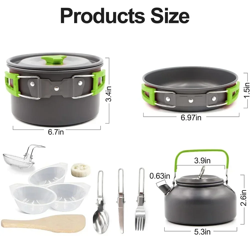 Набор для кемпинга: портативны – обзор и цена Quality Camping Cooking Set