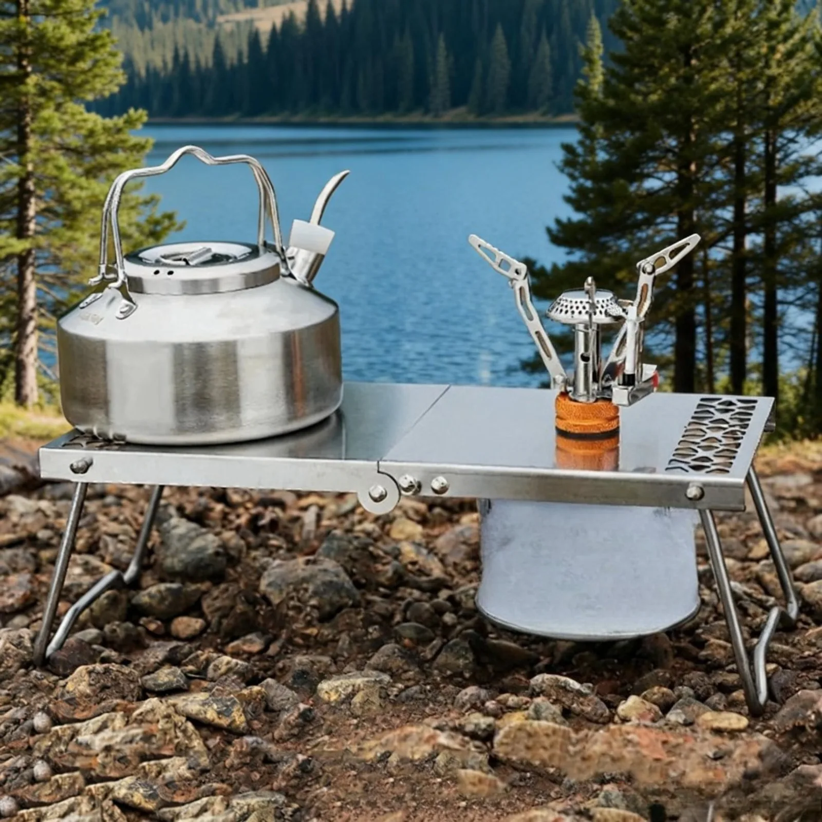 Да, портативный складной стол  – обзор и цена Camping Cooking Table