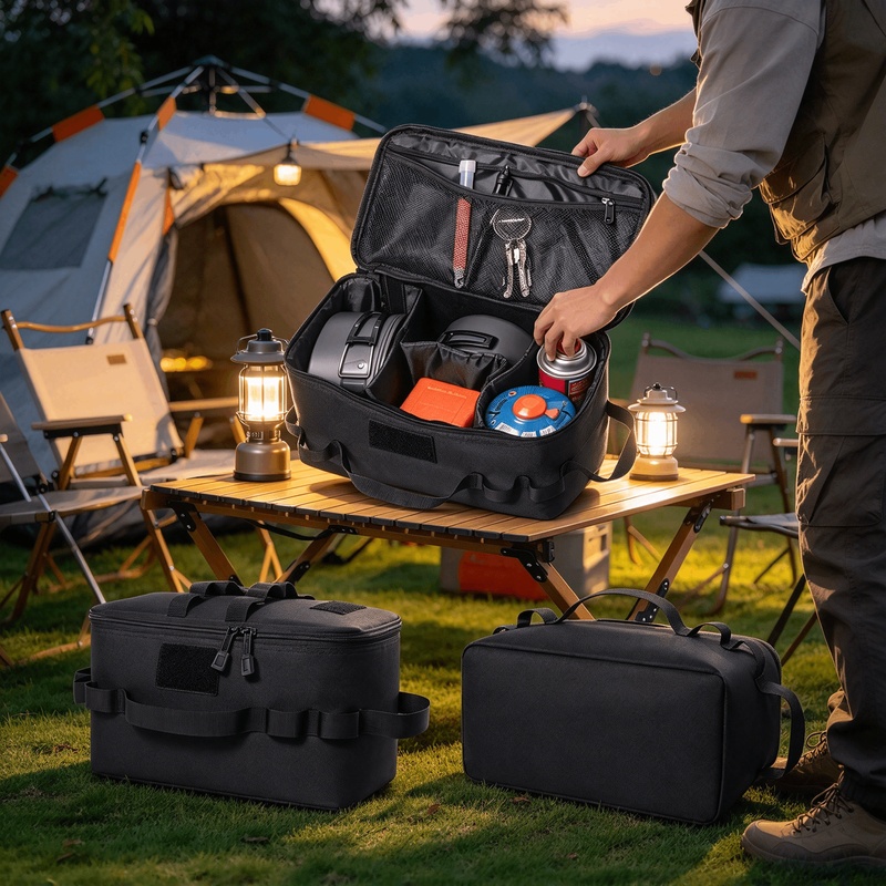 Вместительная сумка для хранен – обзор и цена Camping Cooking Organizer