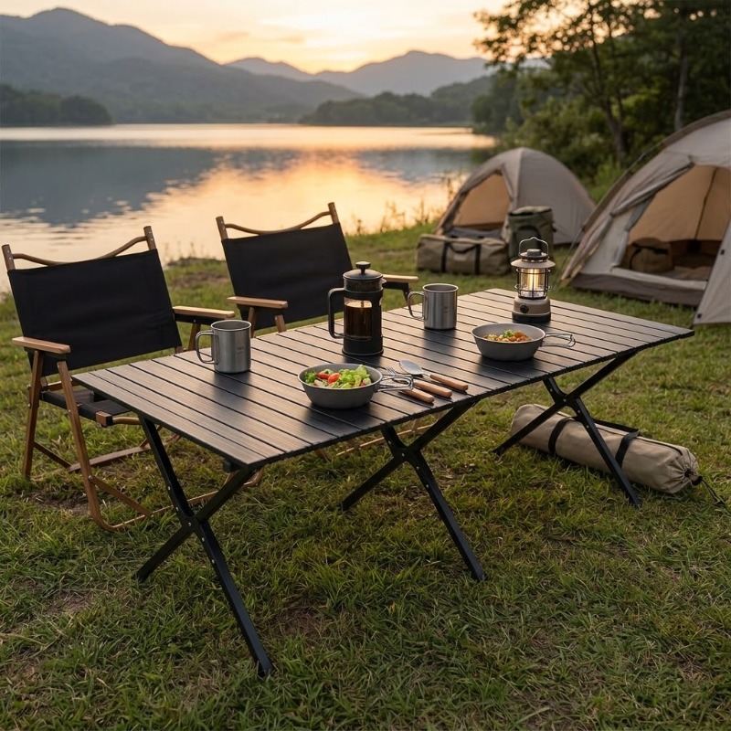 Портативный складной стол для  – обзор и цена Camping Cooking Table