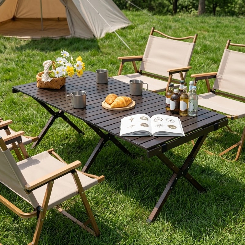 Портативный складной стол для  – обзор и цена Camping Cooking Table