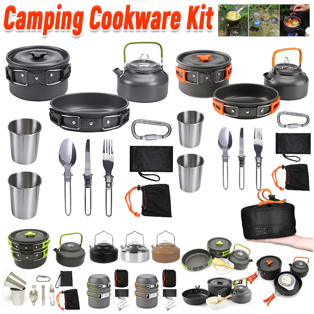 Набор походной посуды: чайник, – обзор и цена Camping Hiking Cooking