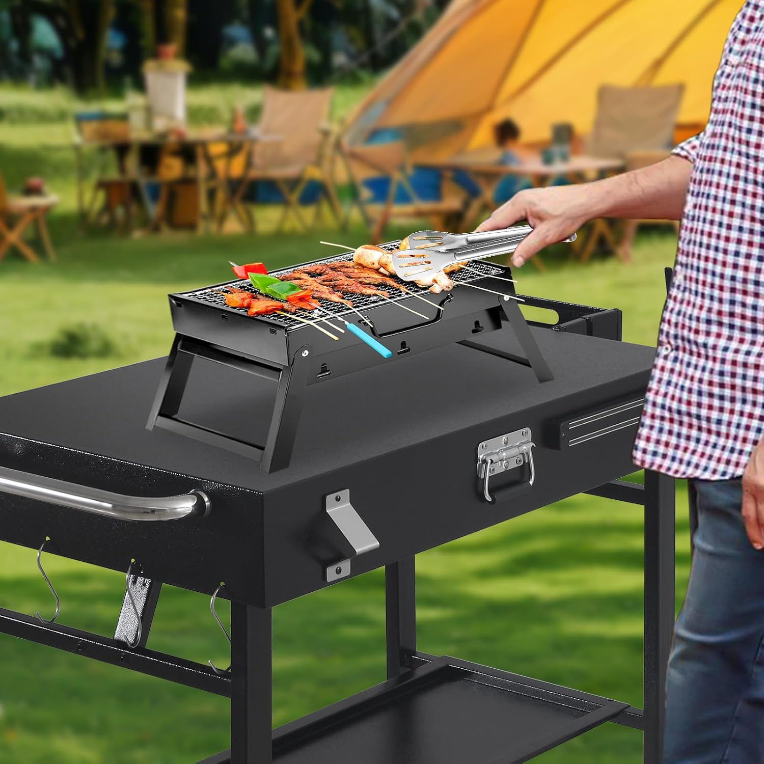 Переносная складная тележка дл – обзор и цена Camping Cooking Table