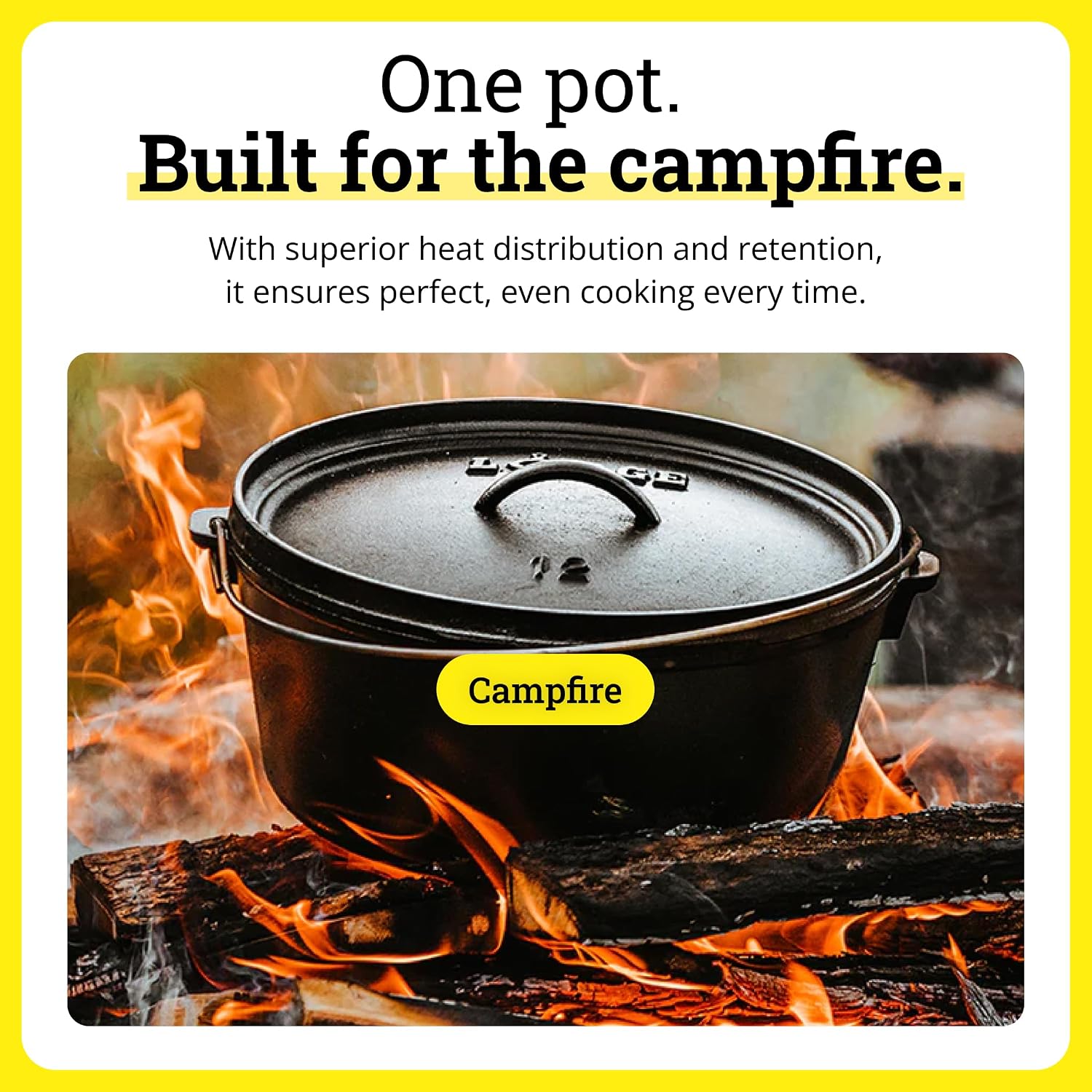 Чугунная походная кастрюля в г – обзор и цена Camp Dutch Oven Cast